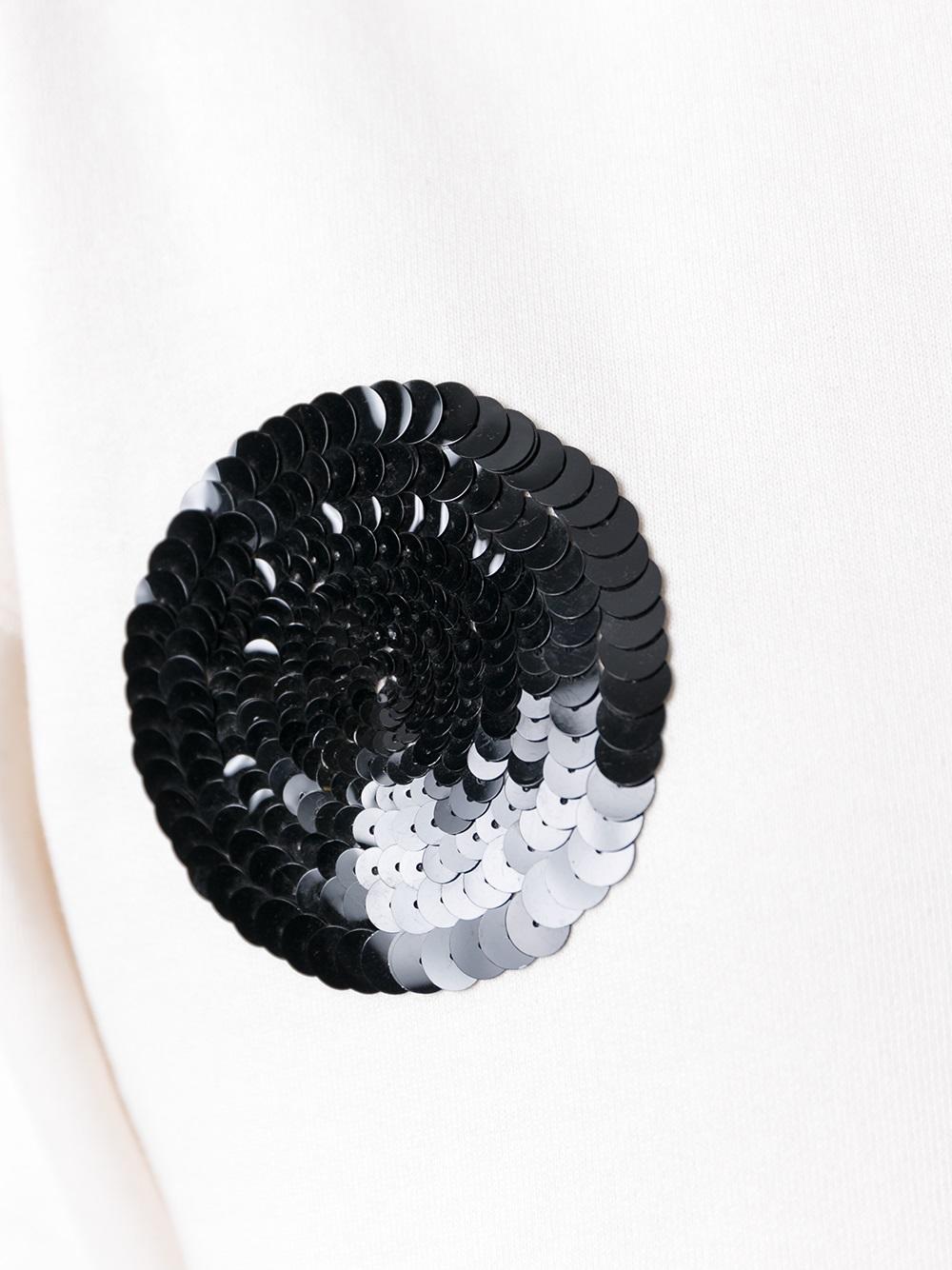 sequined dot sweatshirt