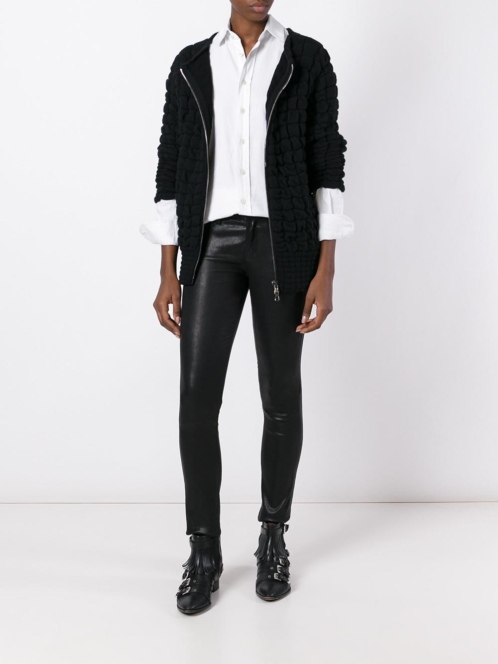 zipped cardigan 