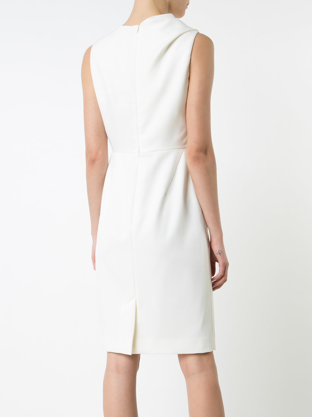 draped shoulder dress