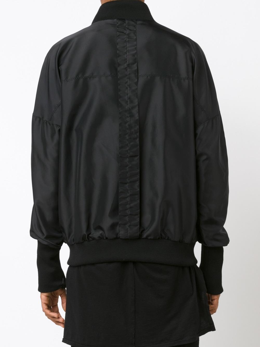 elasticated cuffs bomber jacket