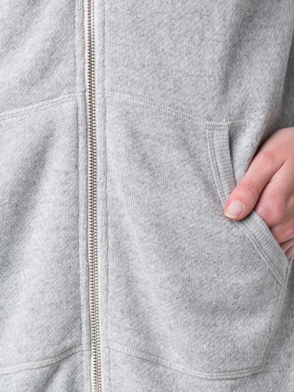 long zipped hoodie