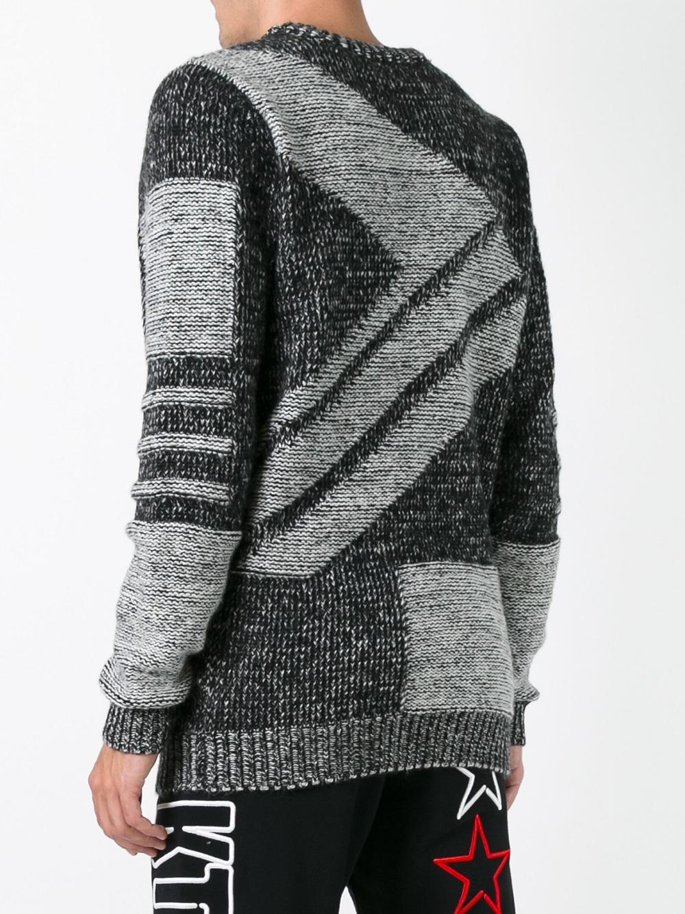 striped intarsia jumper