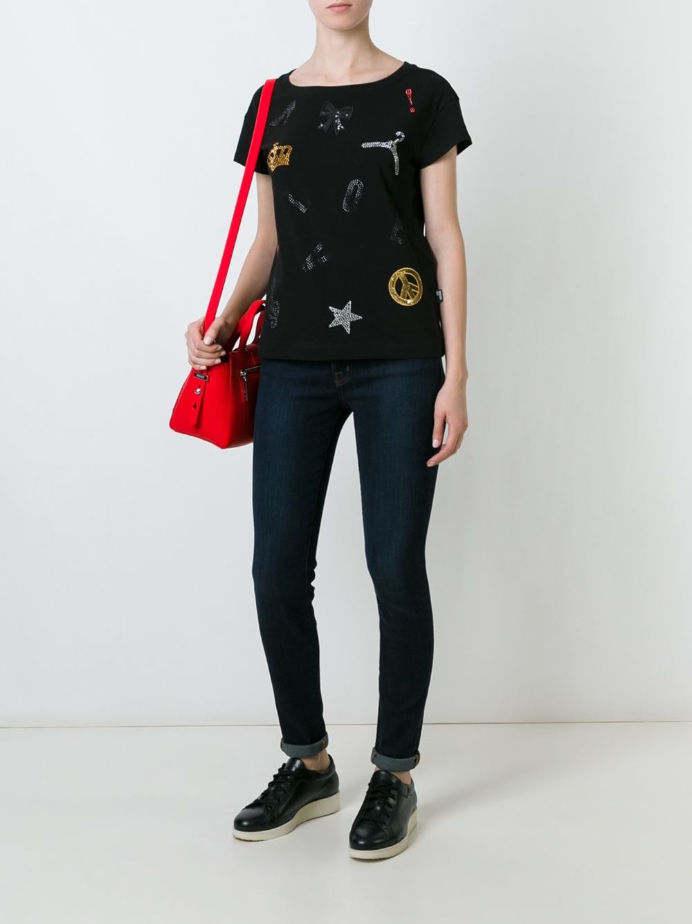 multi stamp T-shirt