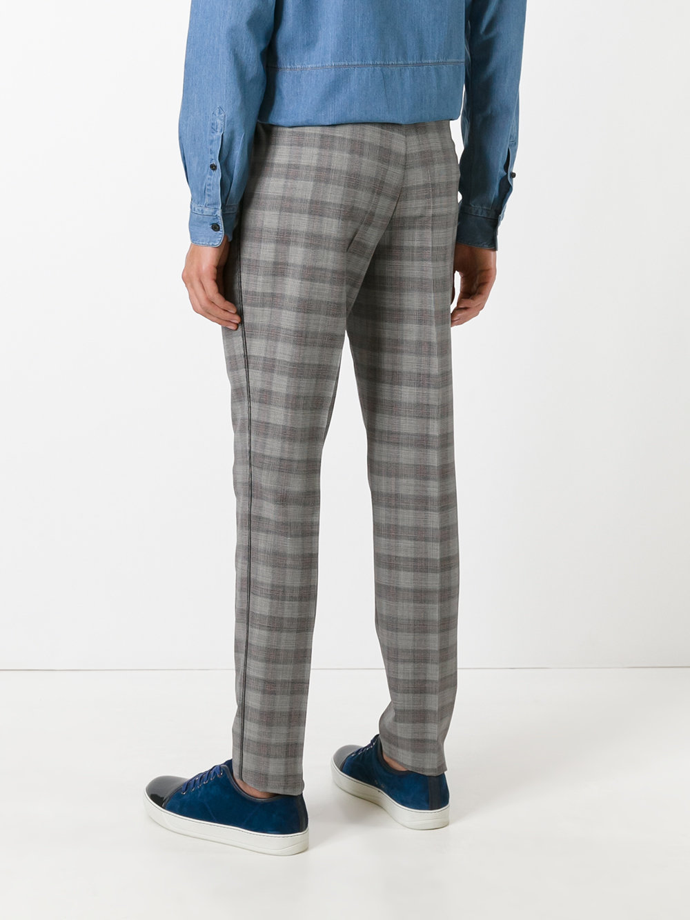 checked trousers