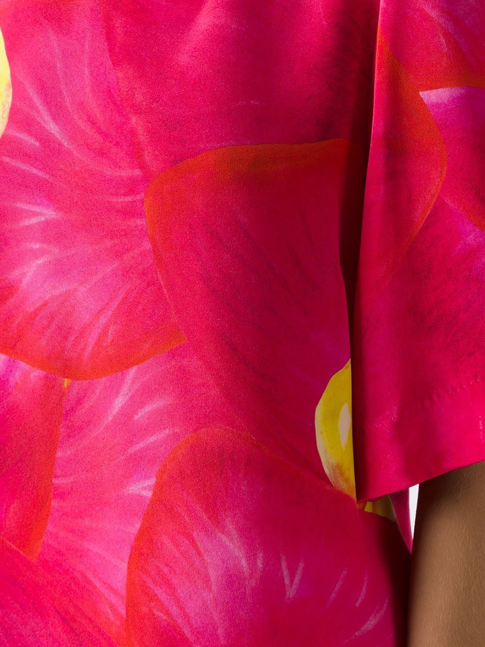 silk floral print blouse
