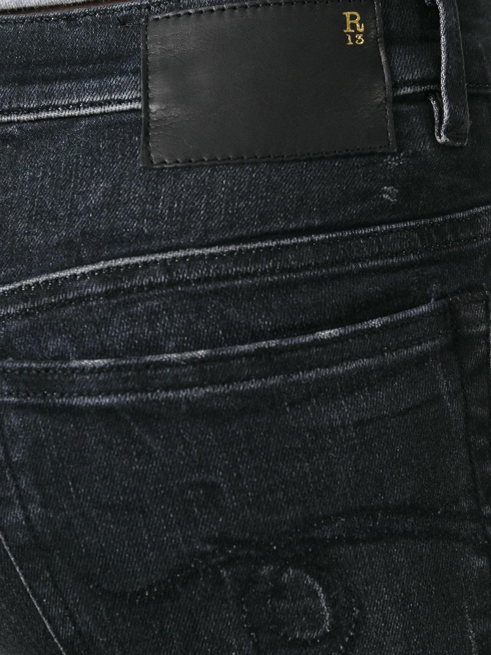 stonewashed skinny jeans