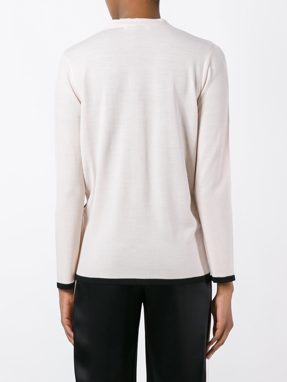 contrast trim cardigan
