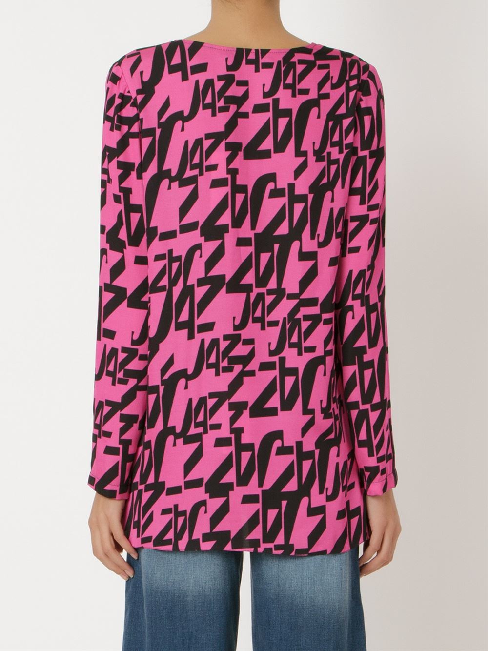 printed longsleeved blouse 