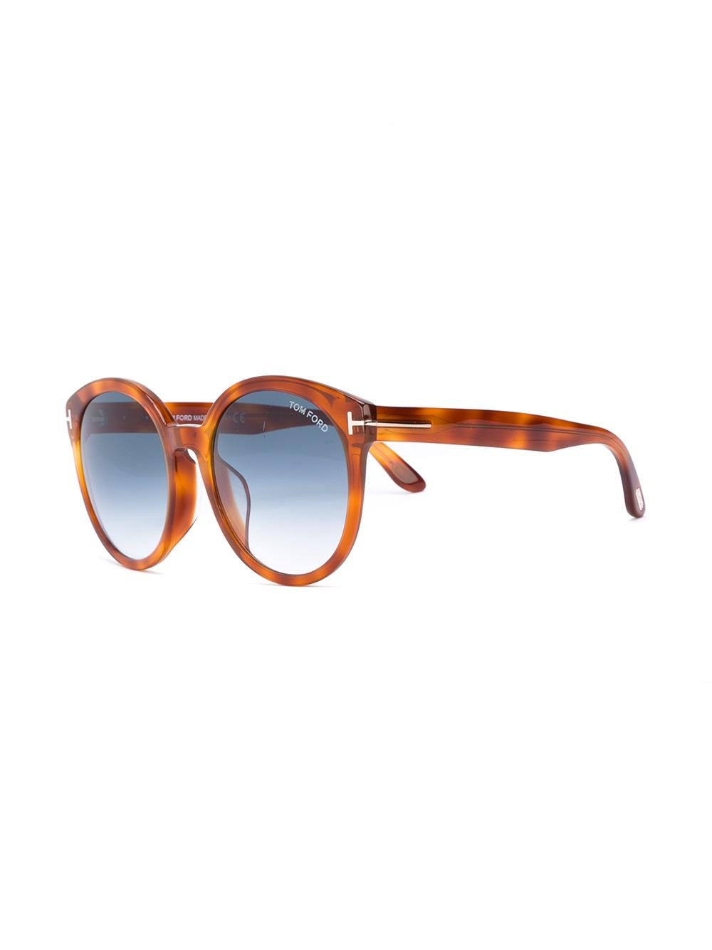 tortoiseshell round sunglasses