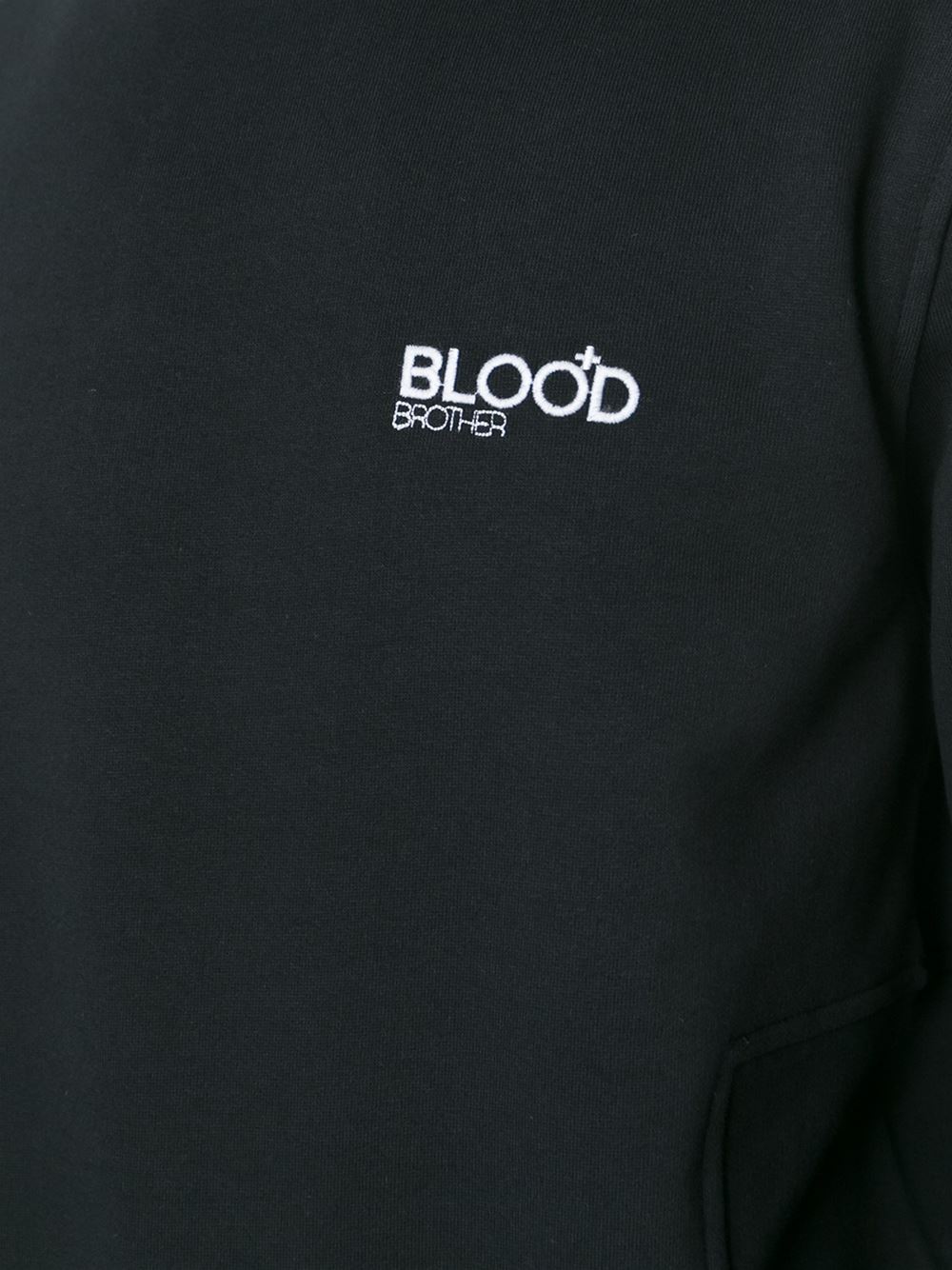 embroidered logo sweatshirt