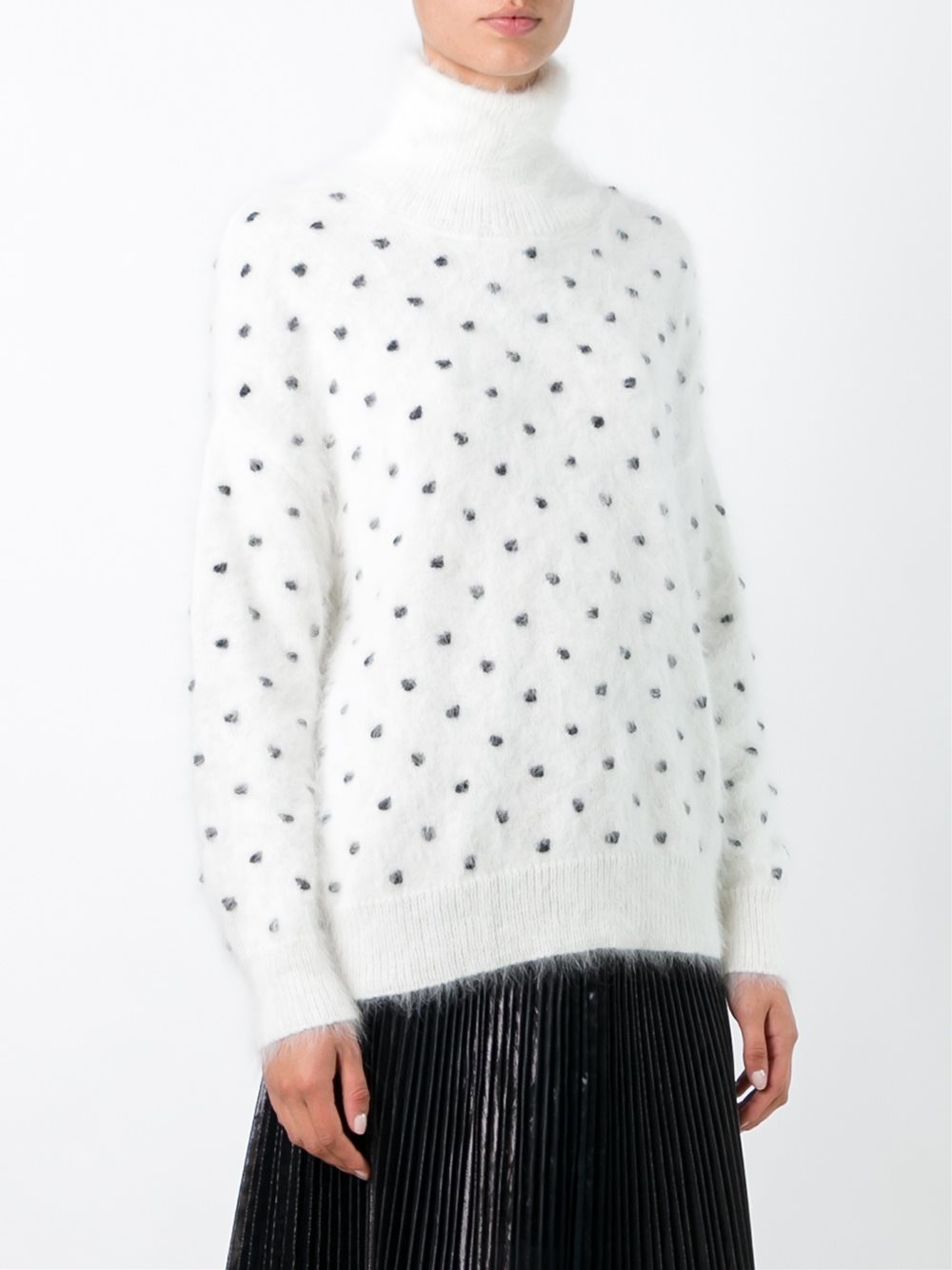 polka dot turtle neck 