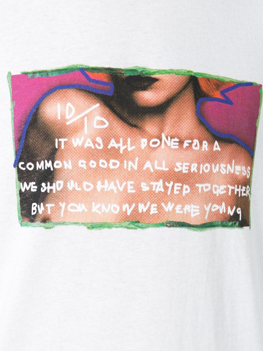 stylised print T-shirt