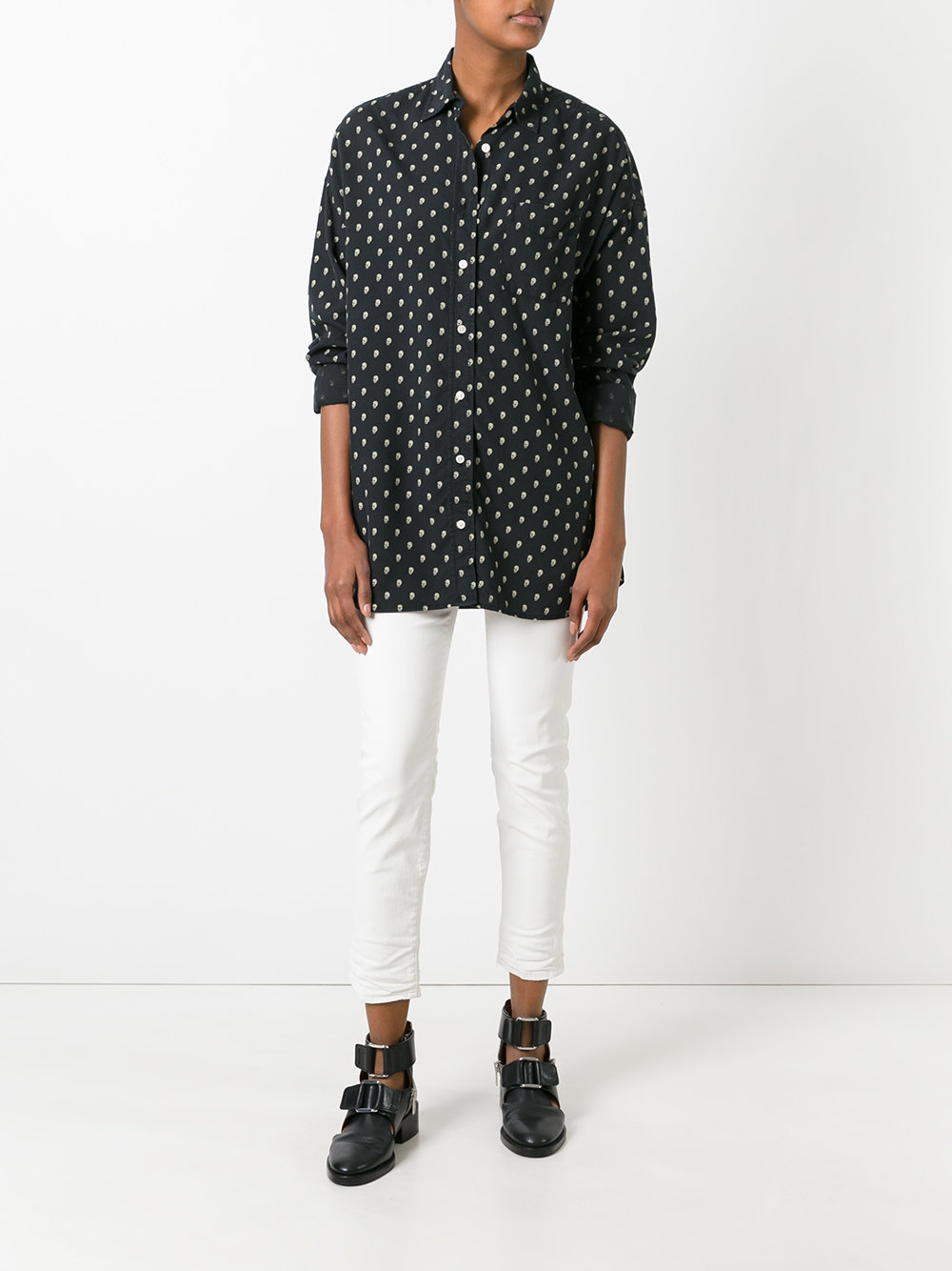 skull print shirt 