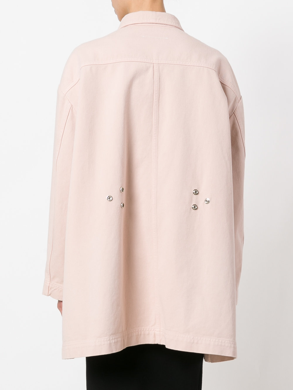 multi-pockets oversized coat