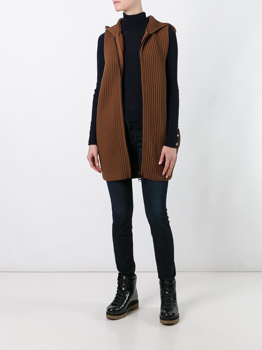 long knit vest