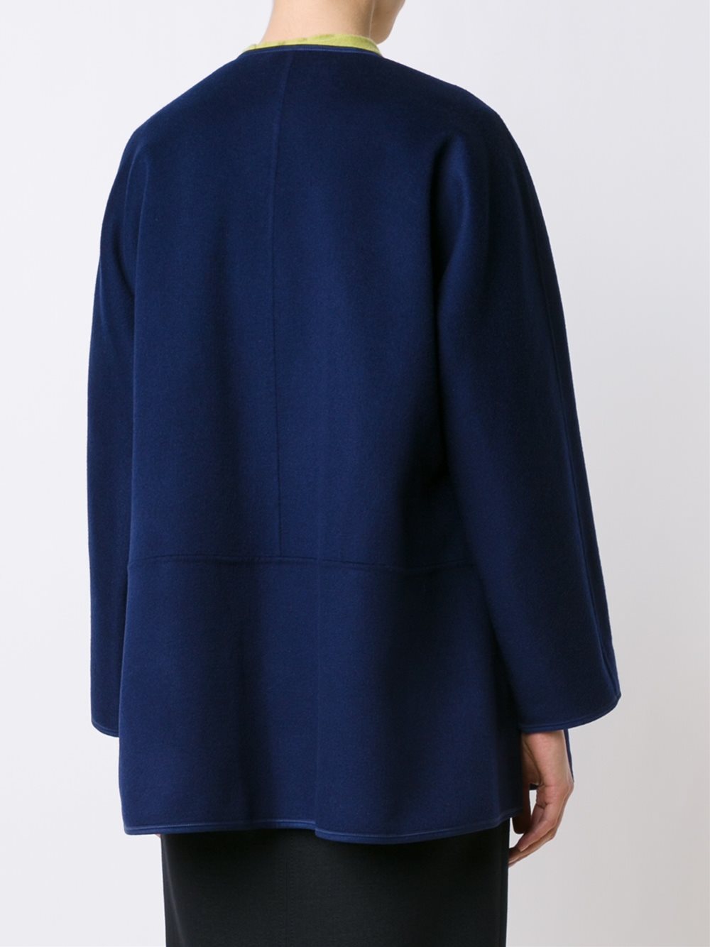 draped cropped jacket