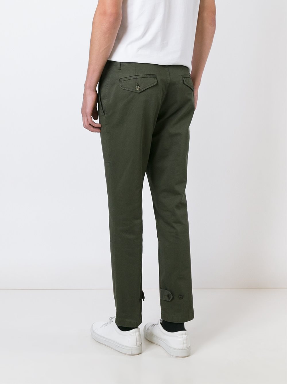 drawstring chino trousers 