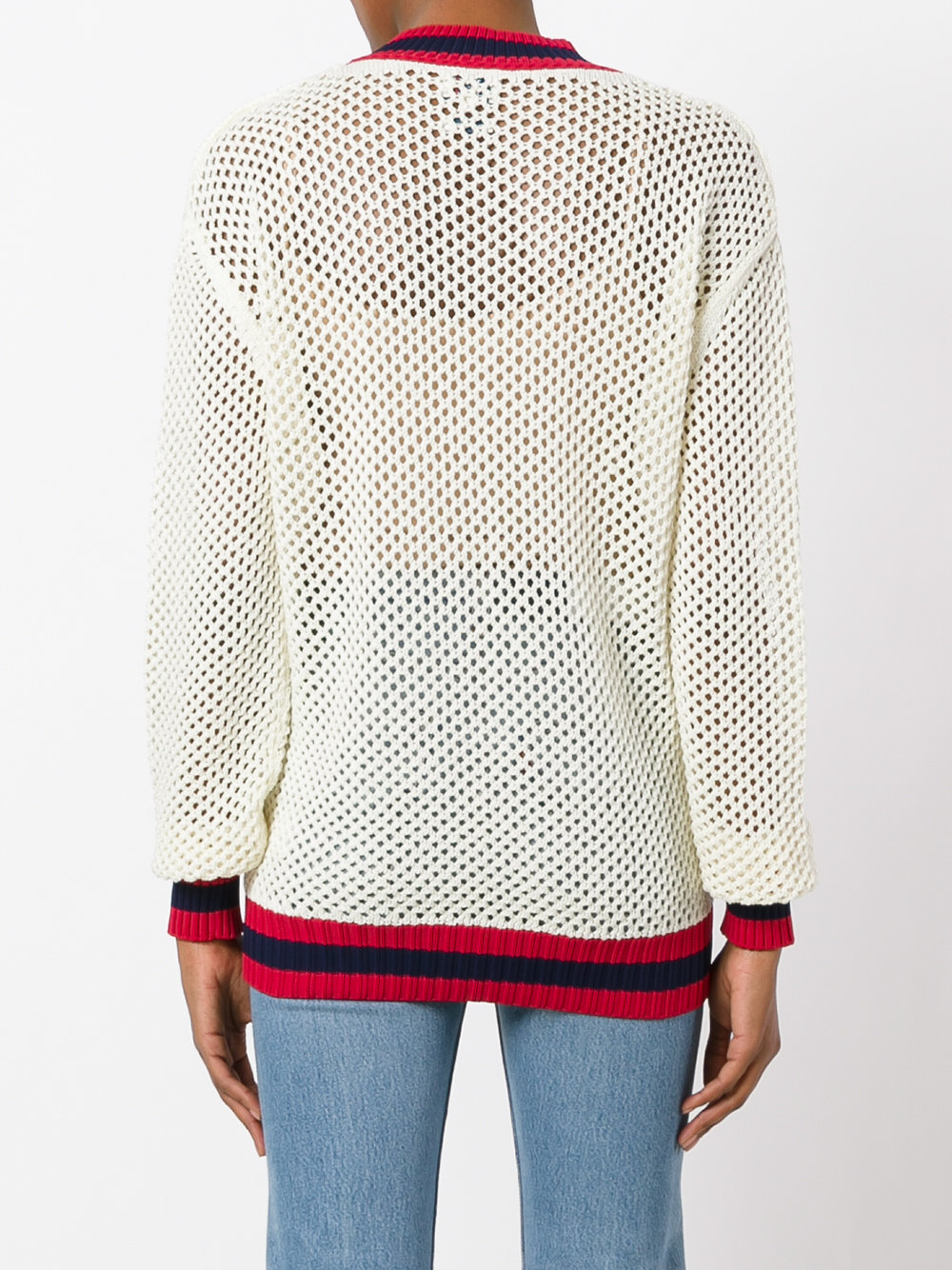 mesh knit jumper 