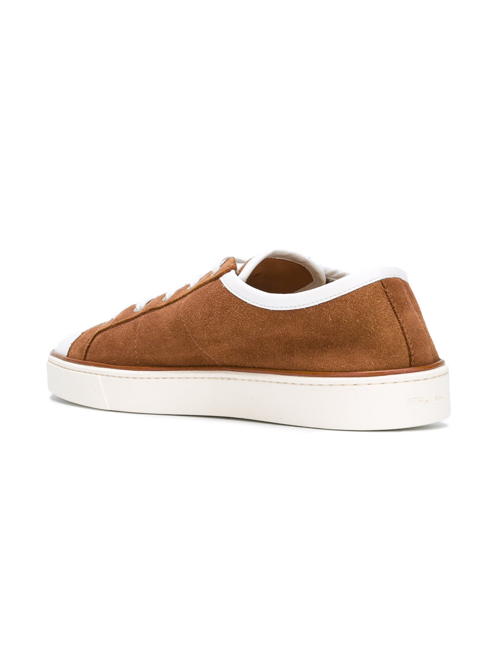 lace-up suede trainers