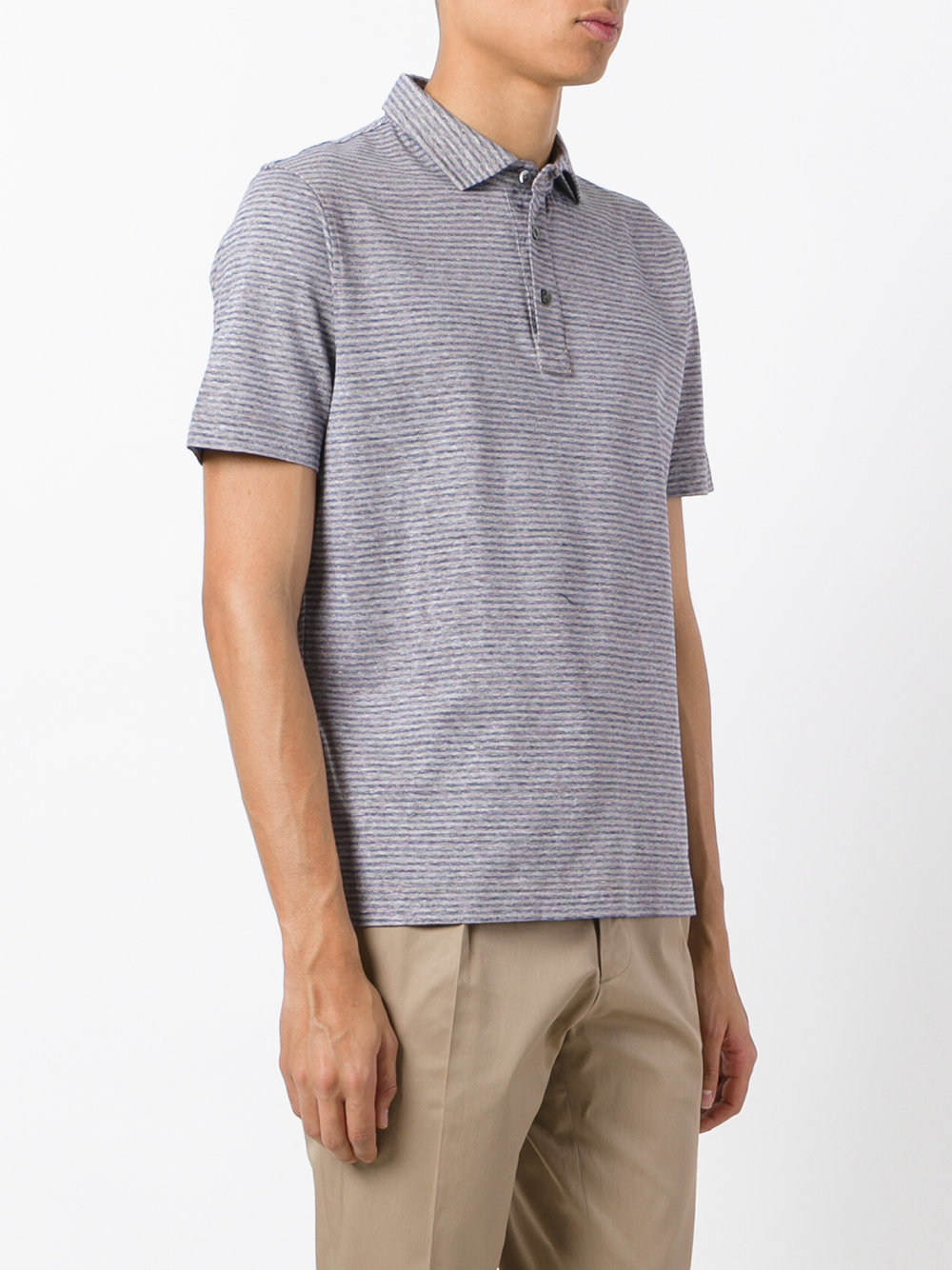 striped polo shirt 