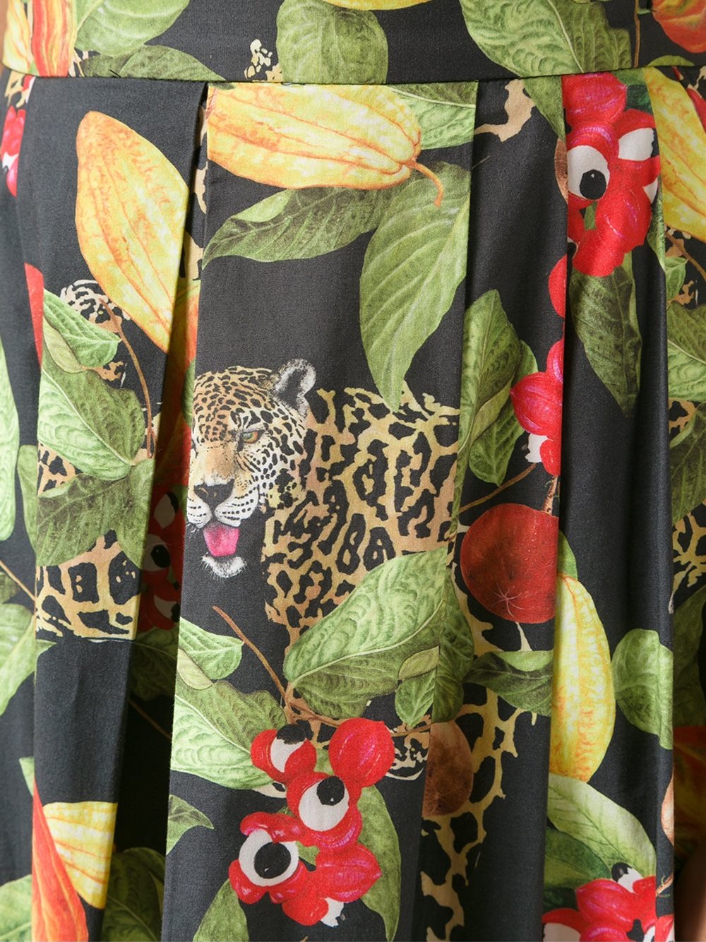 printed midi skirt