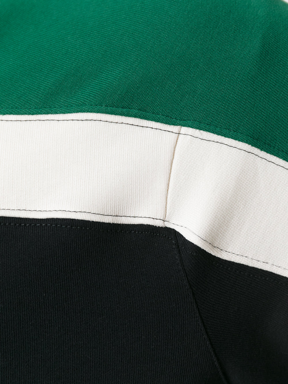 colour block jersey jacket