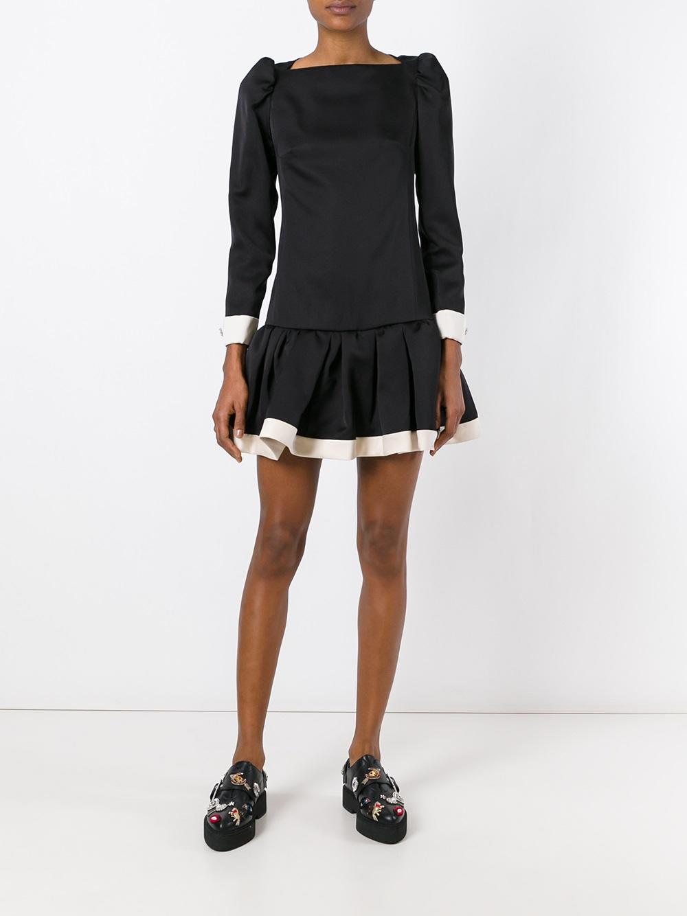 ruffle skirt mini dress