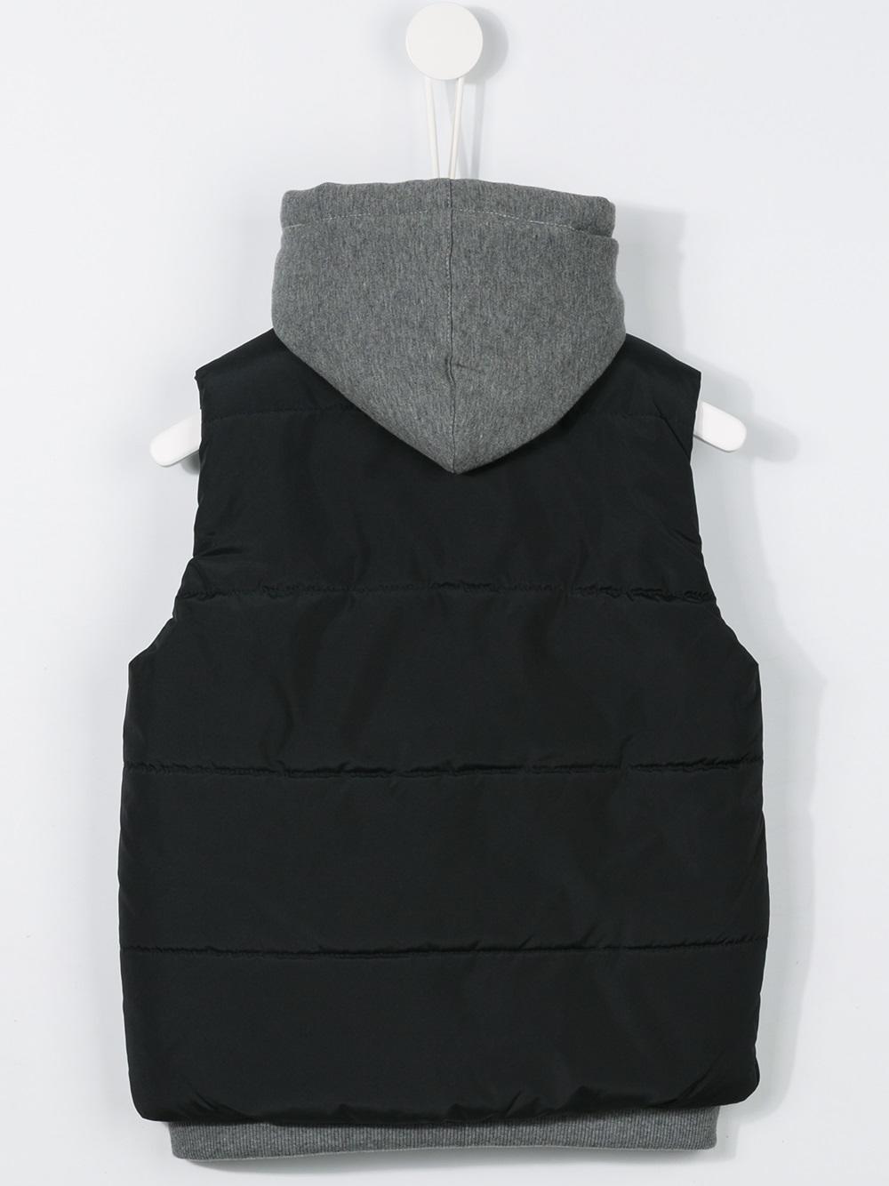 layered padded gilet