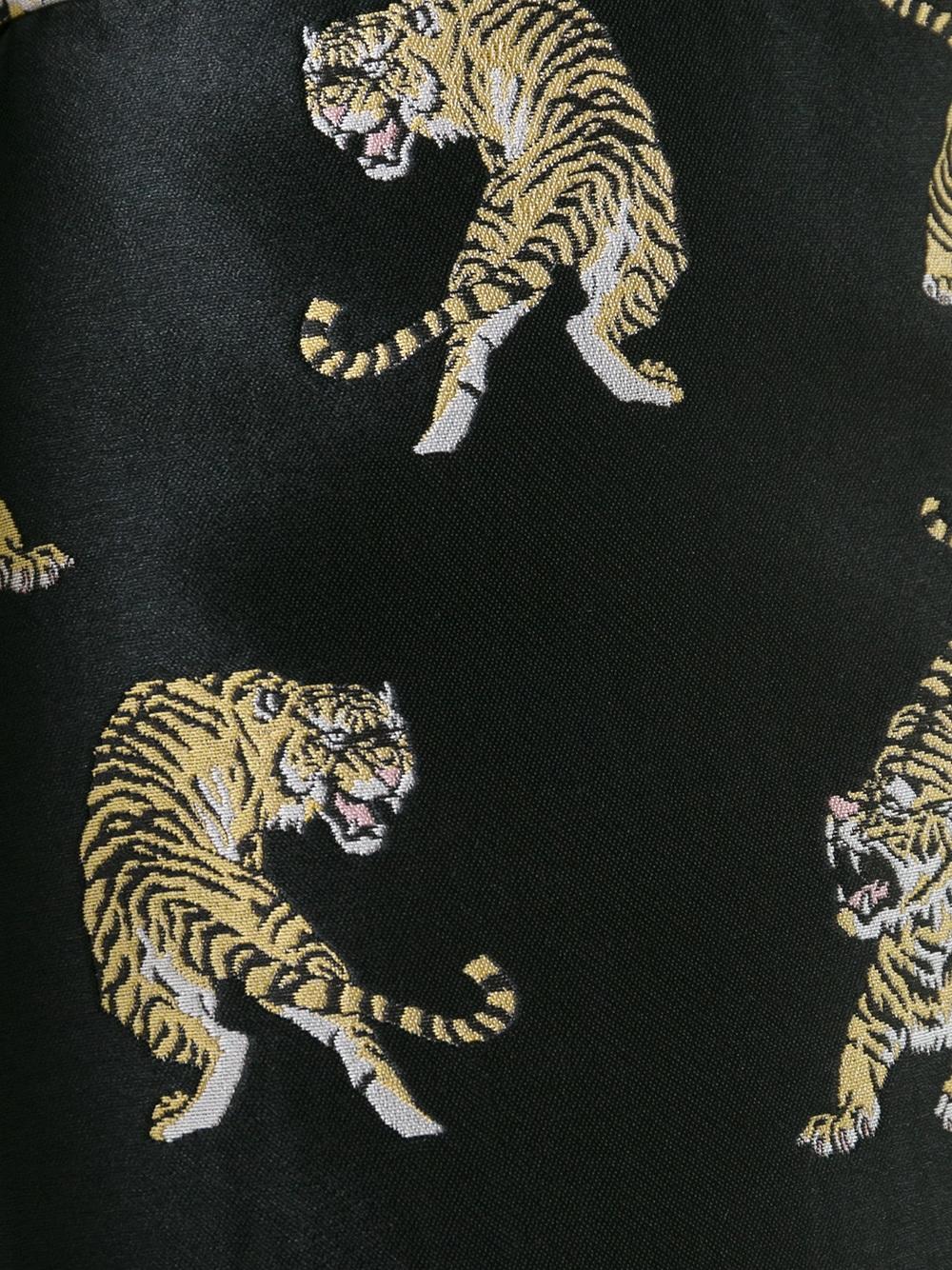 tiger pattern mini skirt