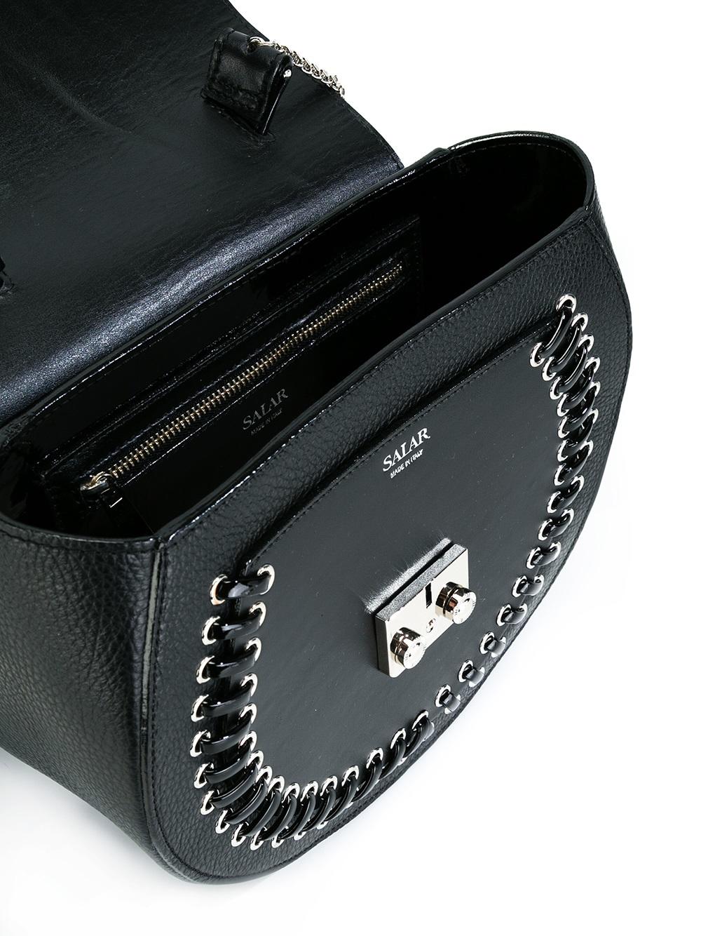 lace-up detailing shoulder bag