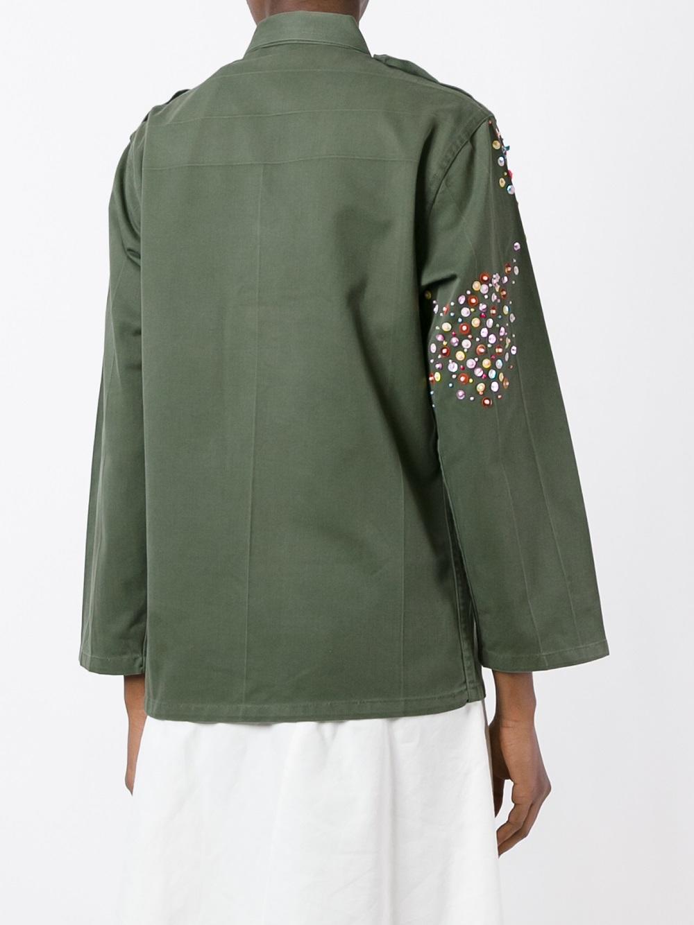 bird embroidered jacket