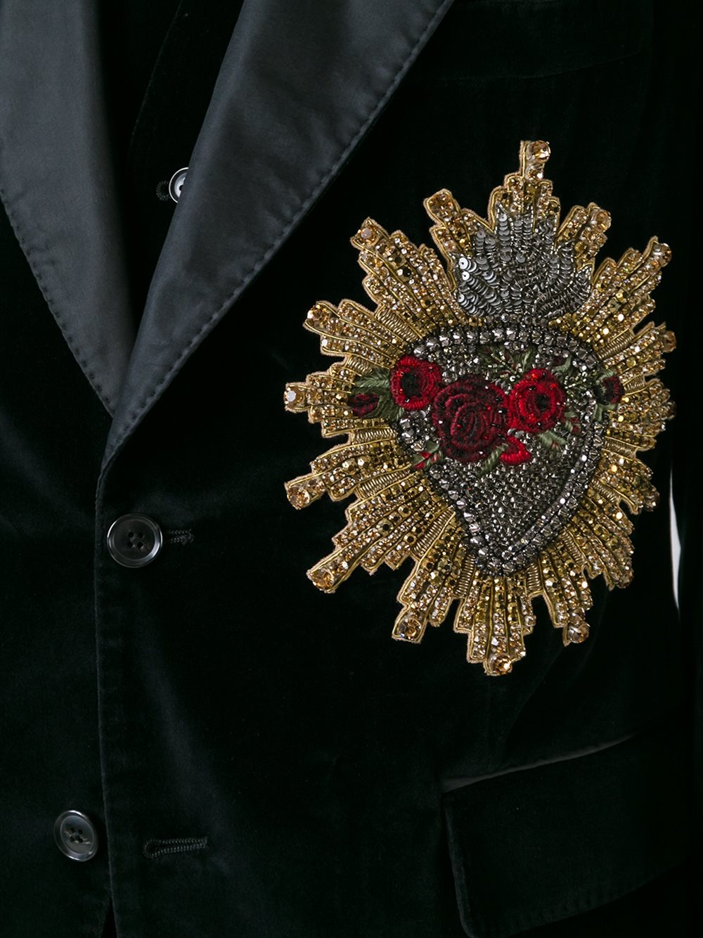 Sacred Heart velvet dinner jacket