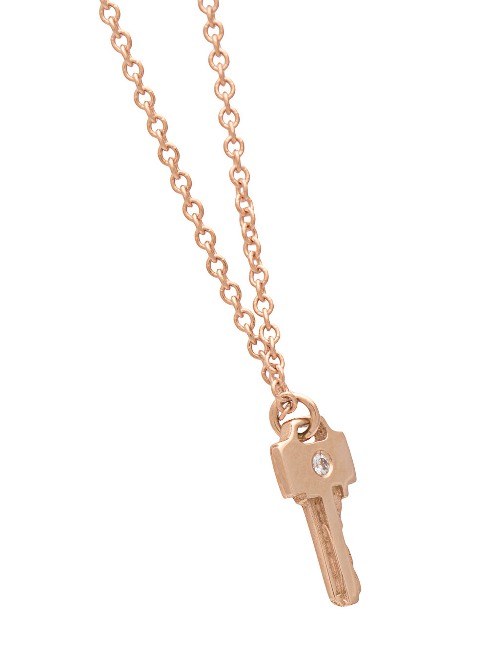 tiny key necklace