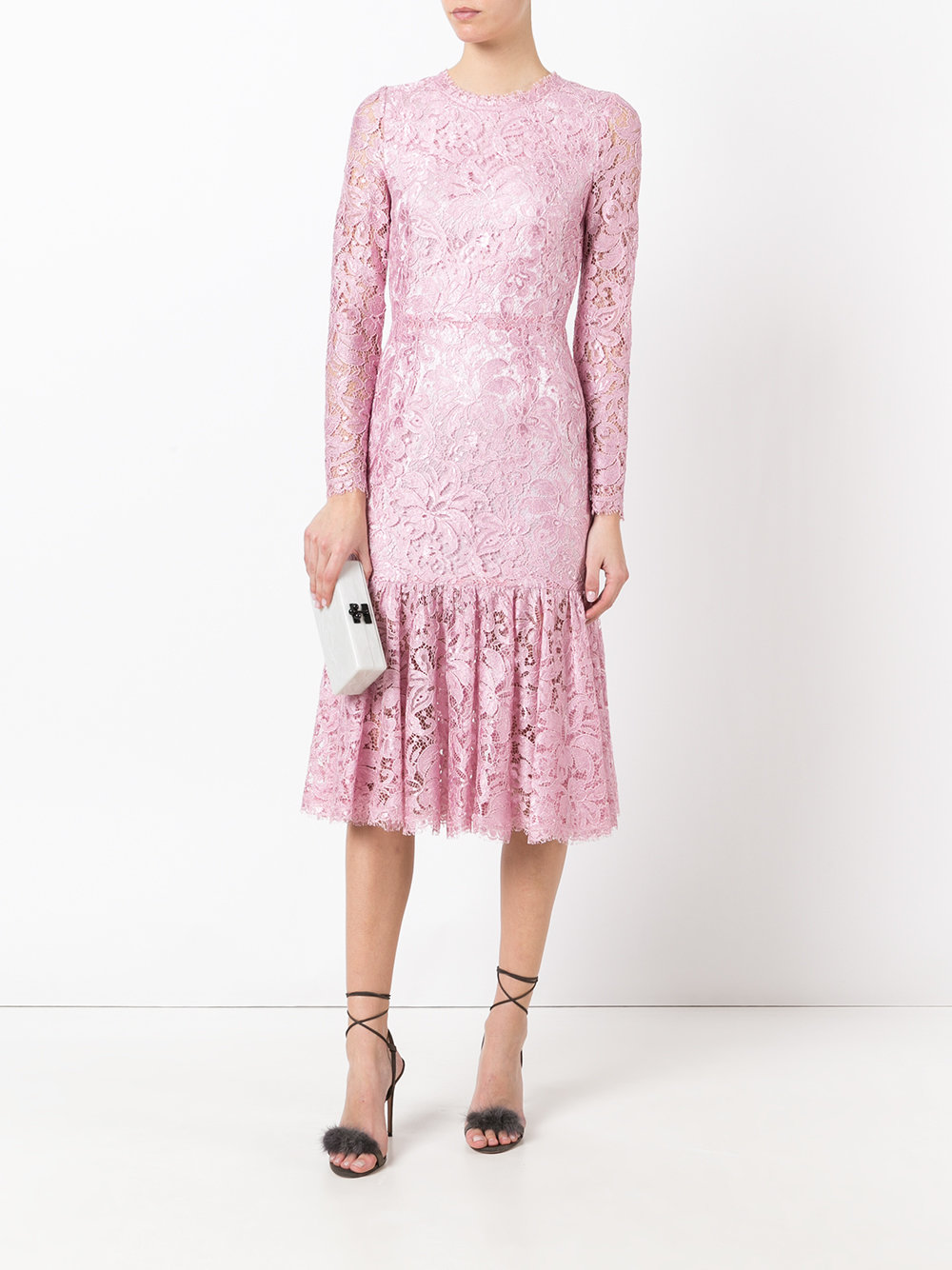 lace peplum dress