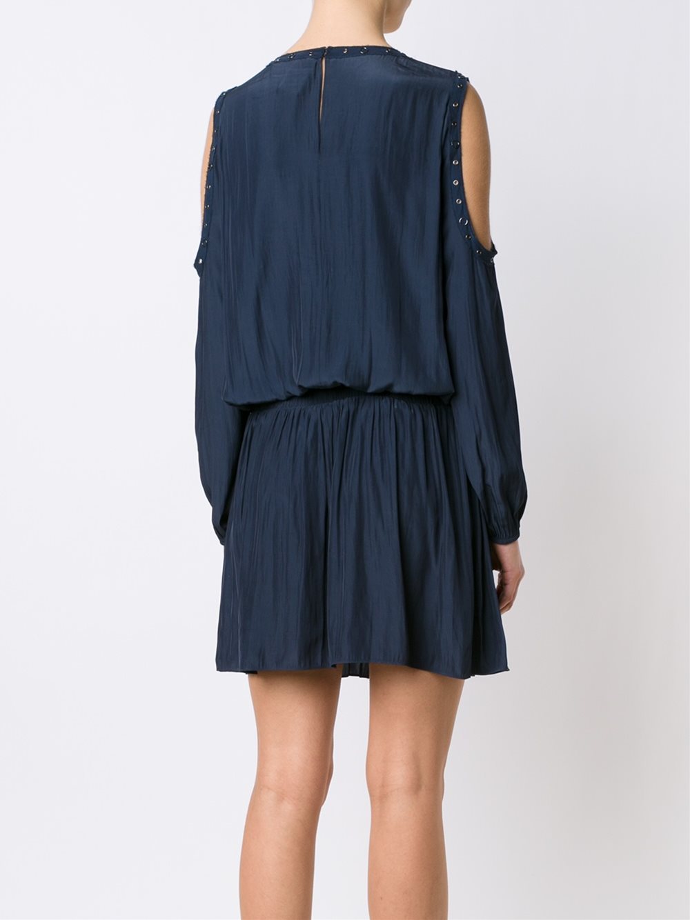 off shoulder v neck dress