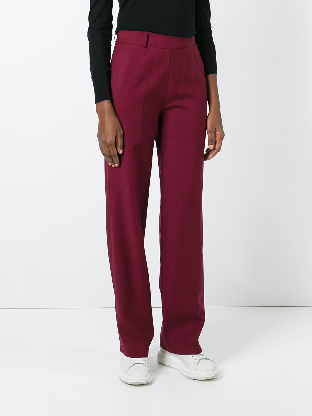 straight tailored trousers