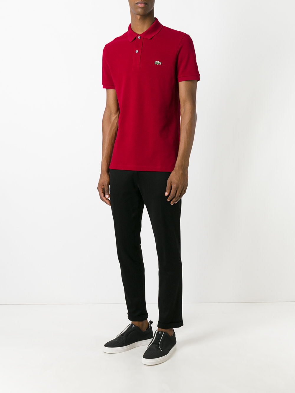 logo patch polo shirt