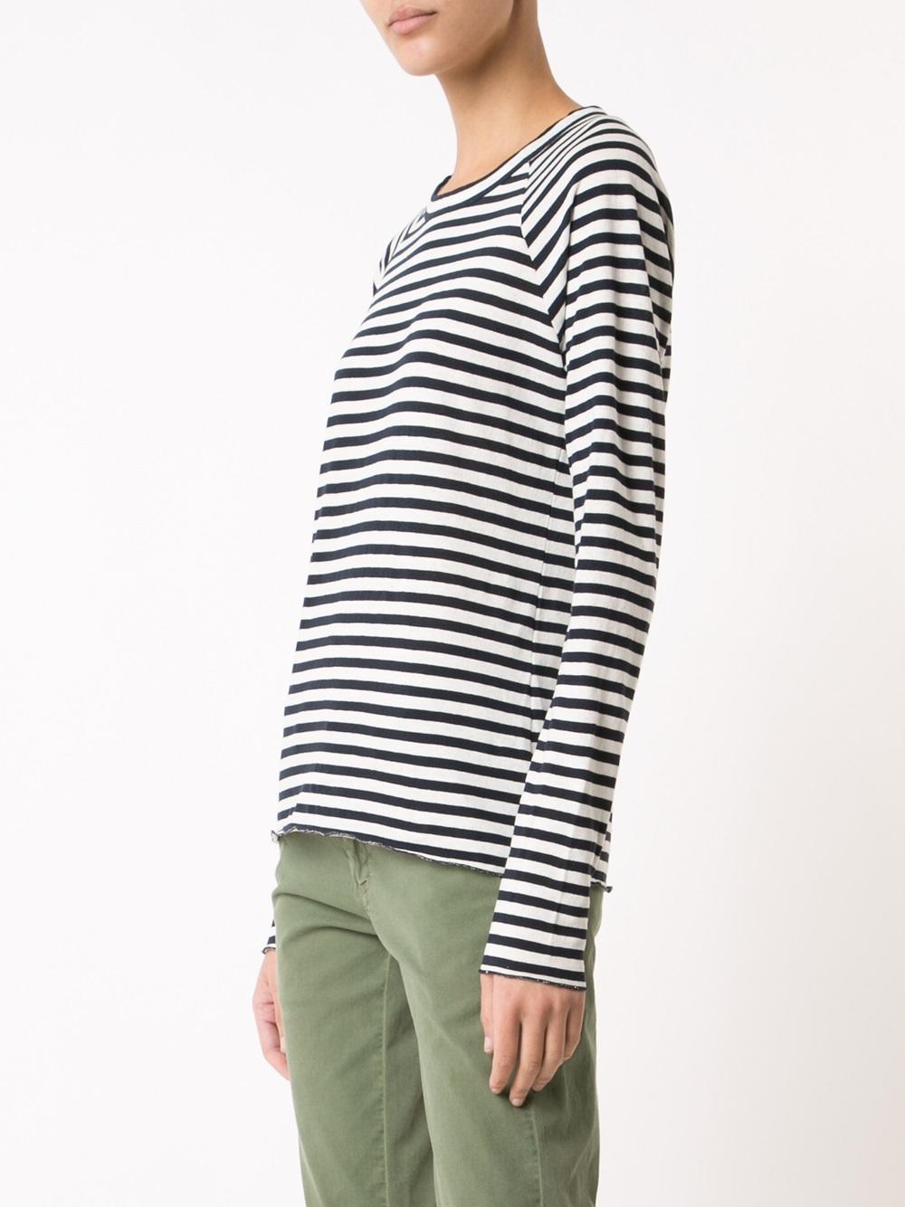 'Baseball' striped T-shirt