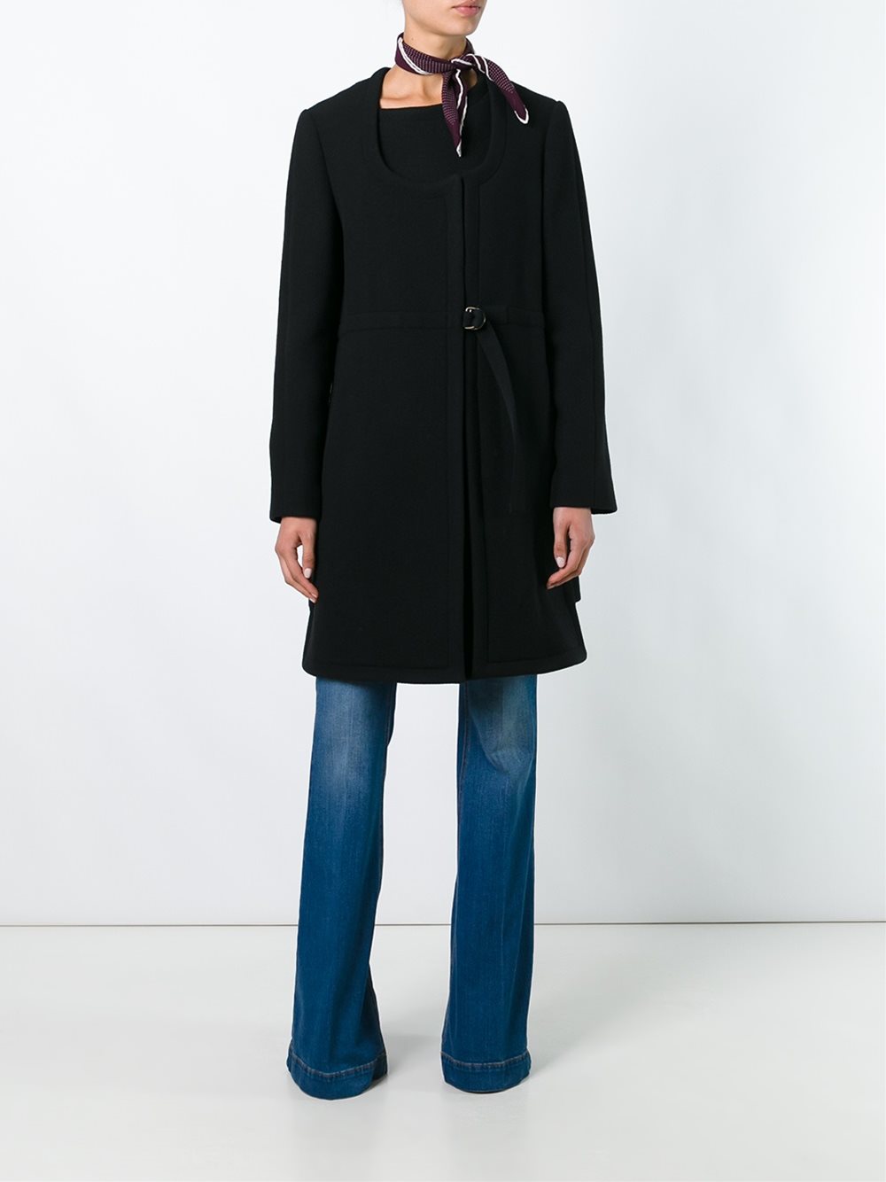 asymmetric a-line coat