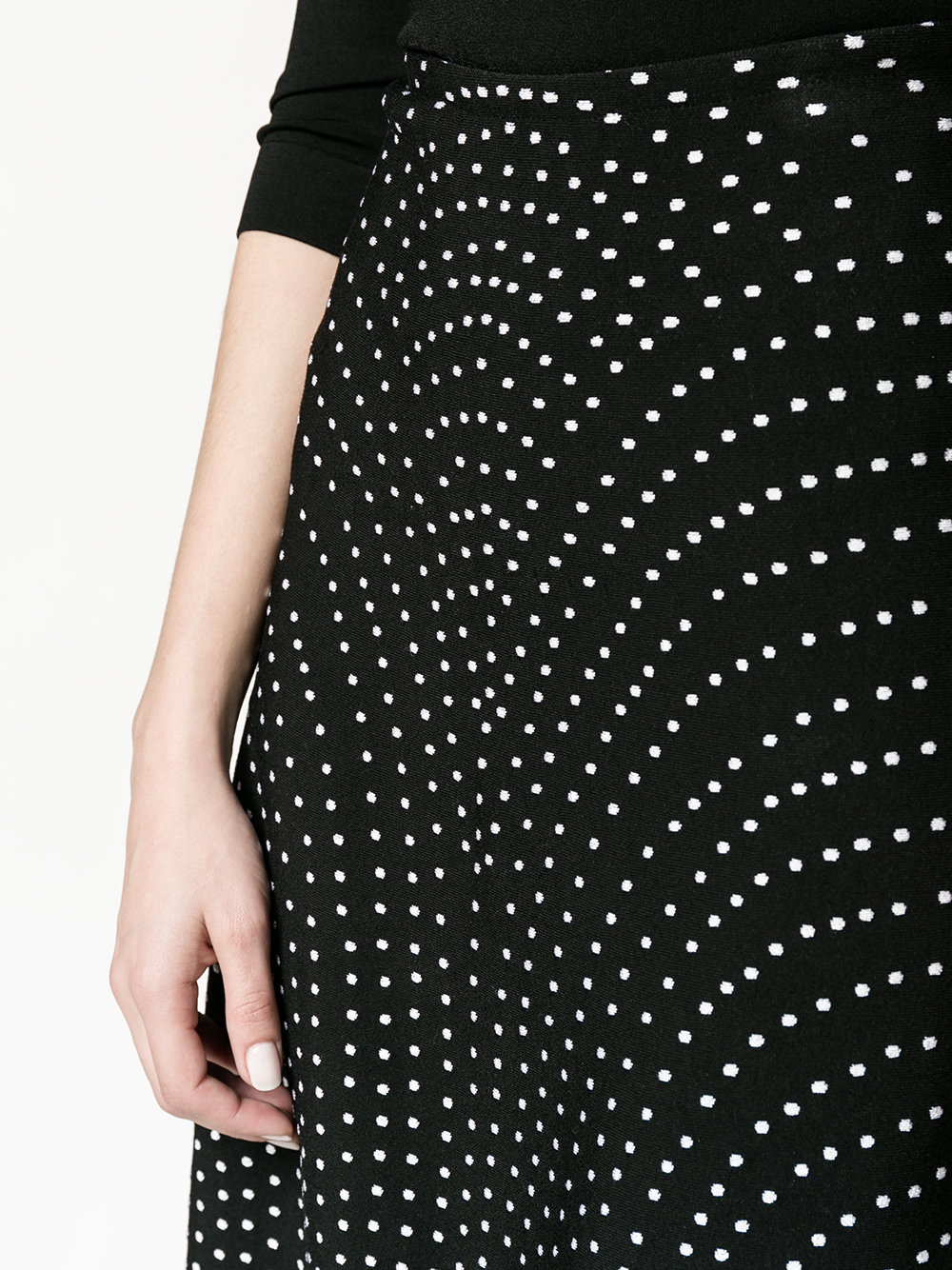 Polka Dot A-Line Skirt 