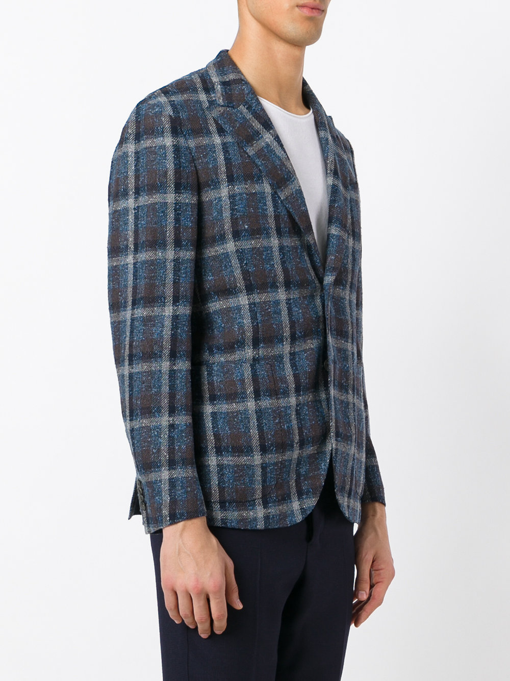 checked blazer