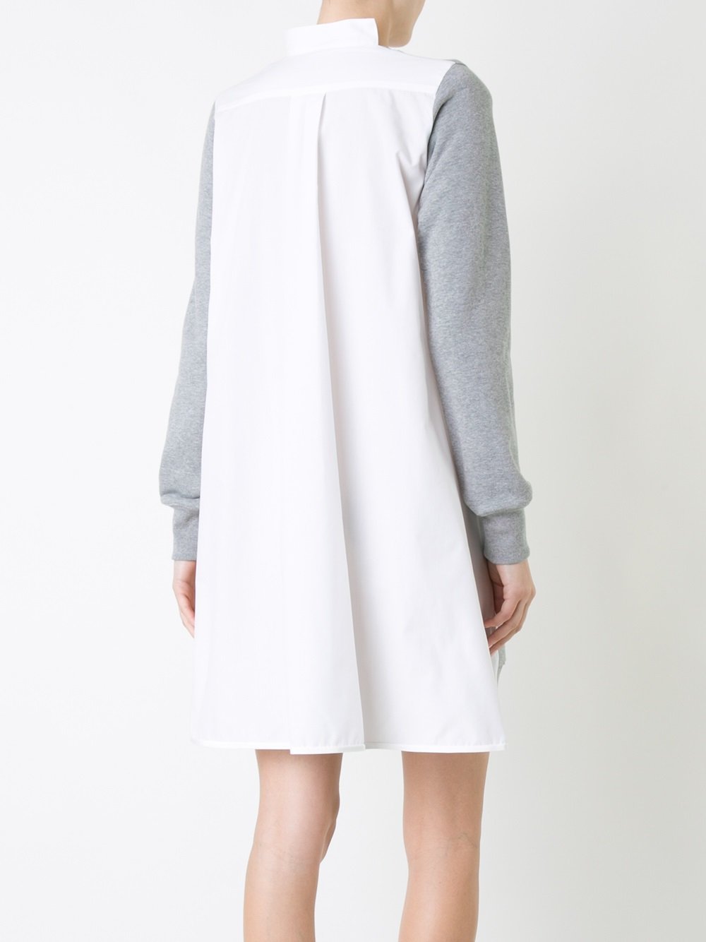 poplin insert sweatshirt dress