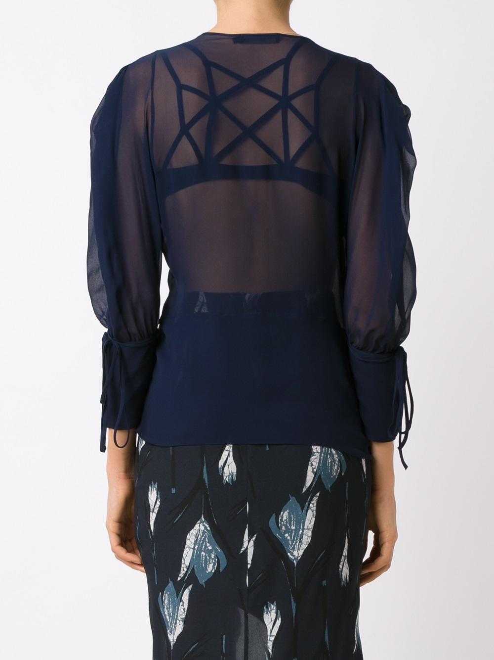 sheer blouse