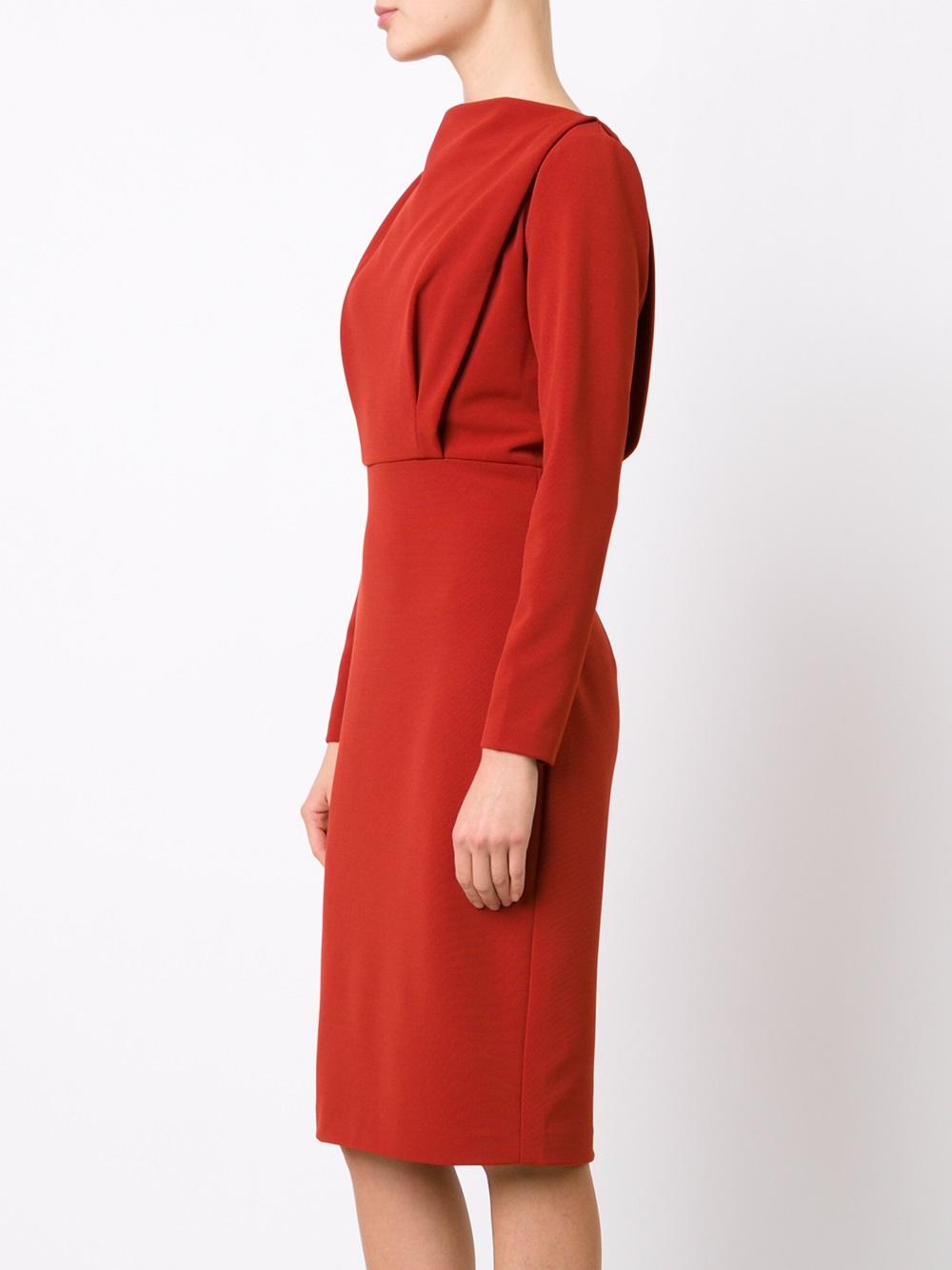 longsleeved fitted dress