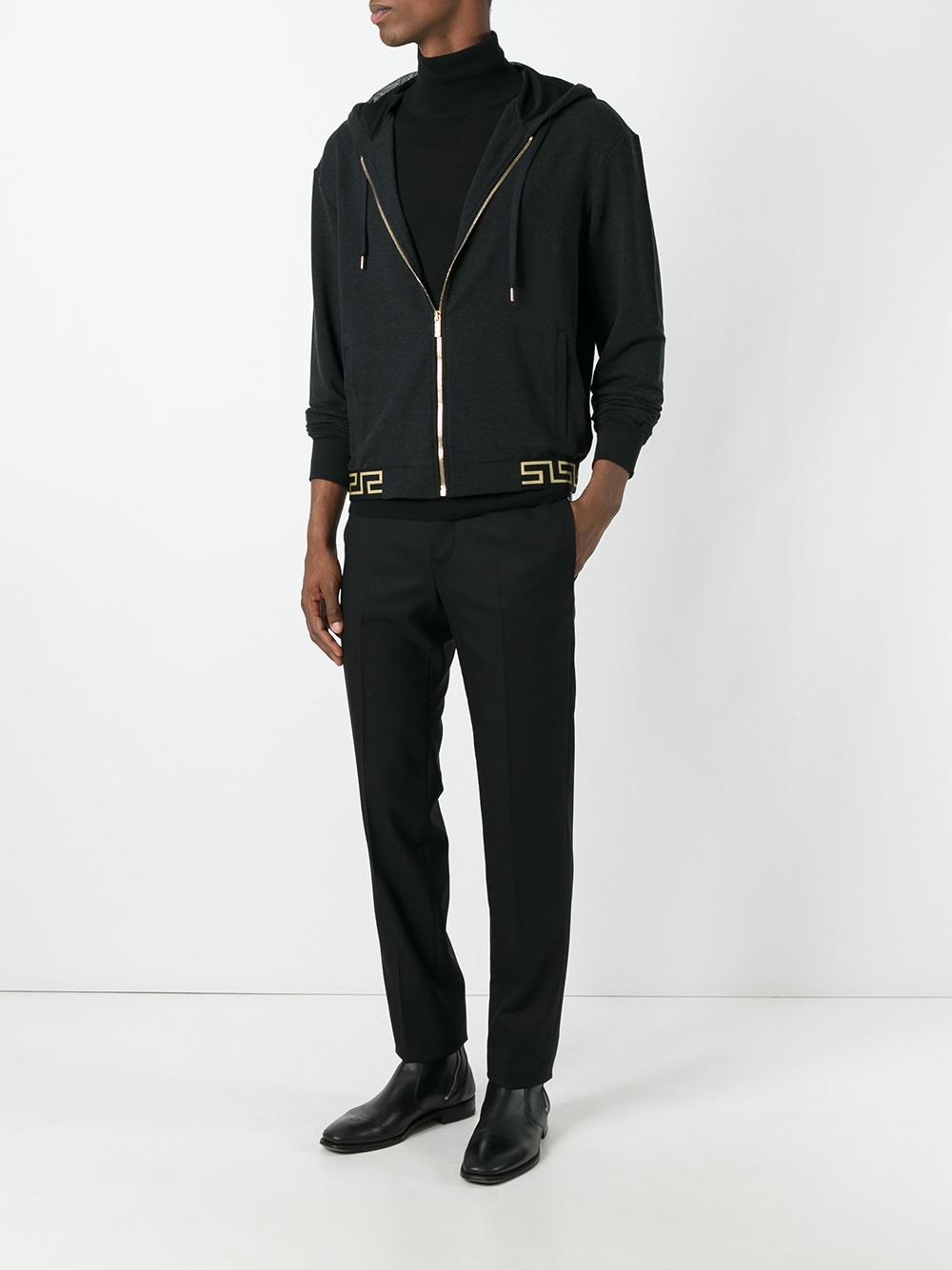 'Greca' hem hoodie