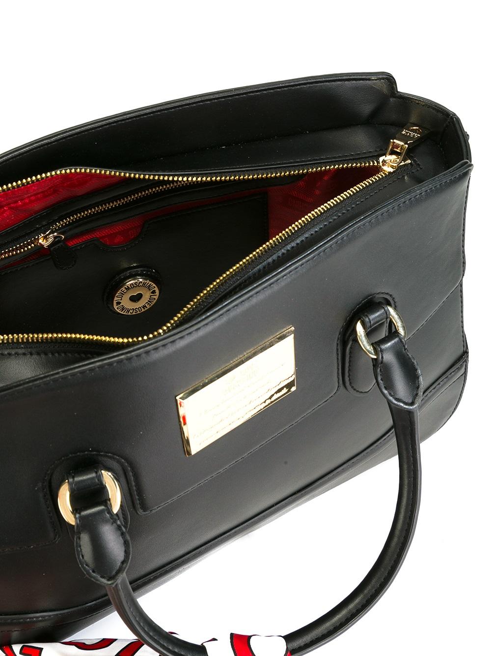 scarf detail tote