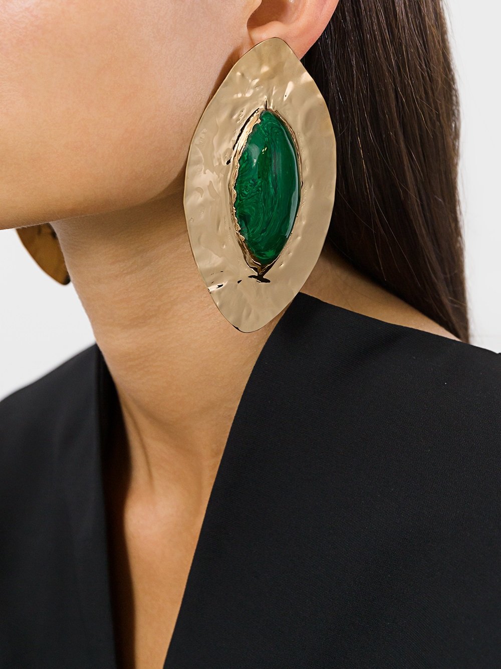 oversized teardrop earrings