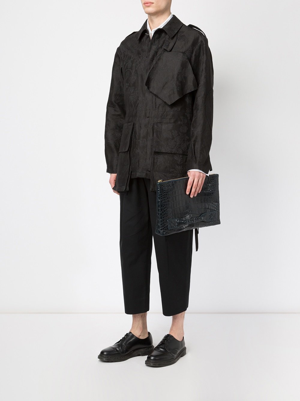 top zip clutch