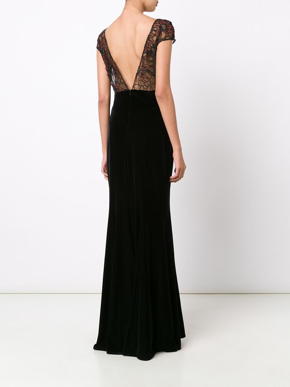 open back fitted dress