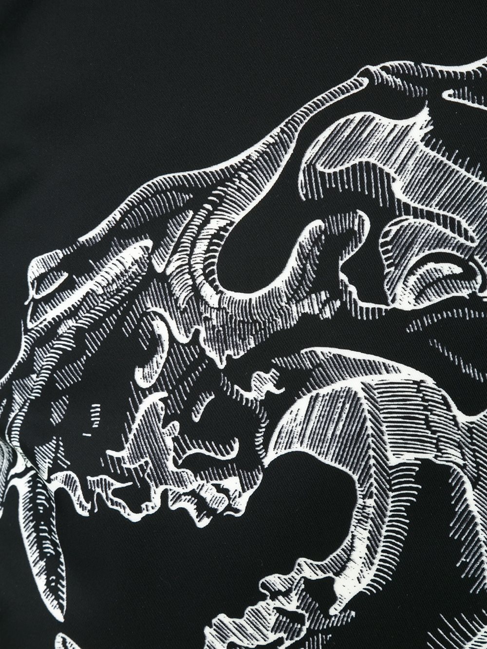 老虎骷髅印花背包